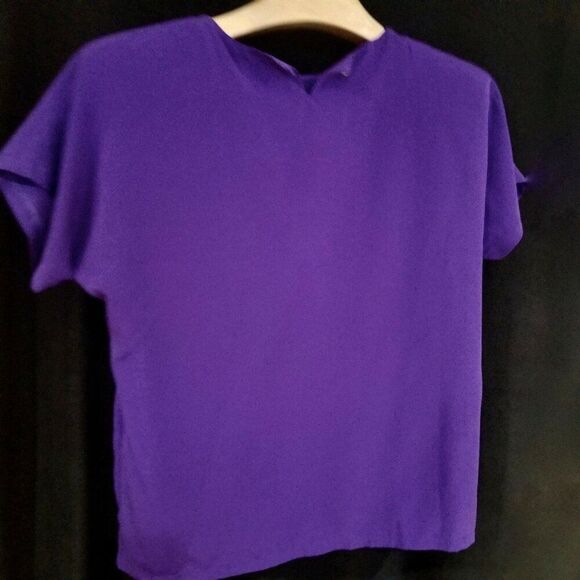 Vintage 90s Reversible Track Jacket Pant Suit Womens M Purple Geometric 3 Piece - Picture 7 of 12